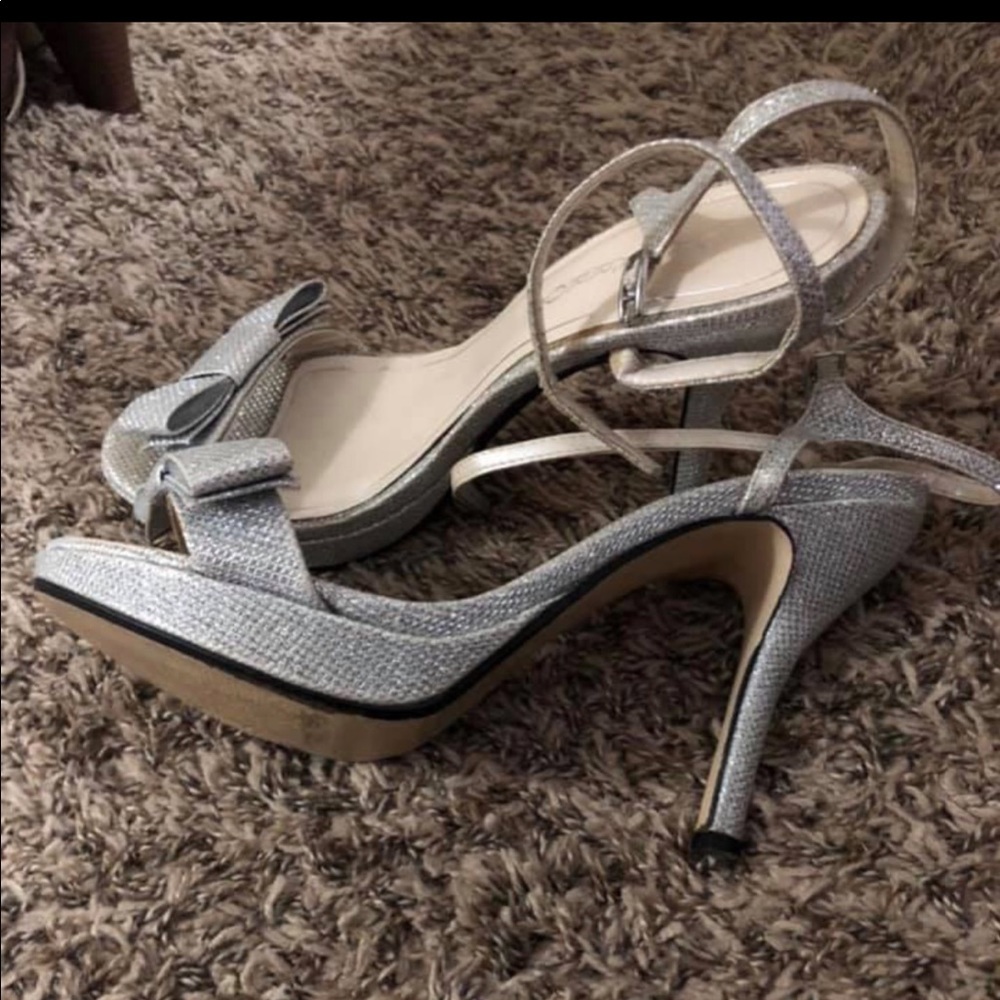 Silver shoes